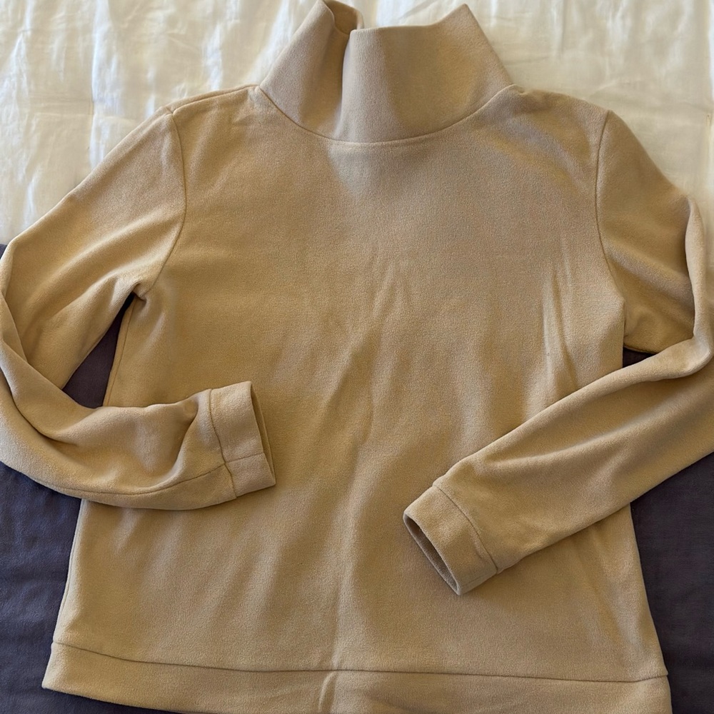 Dudley Stephens Park Slope Turtleneck in natural blush medium